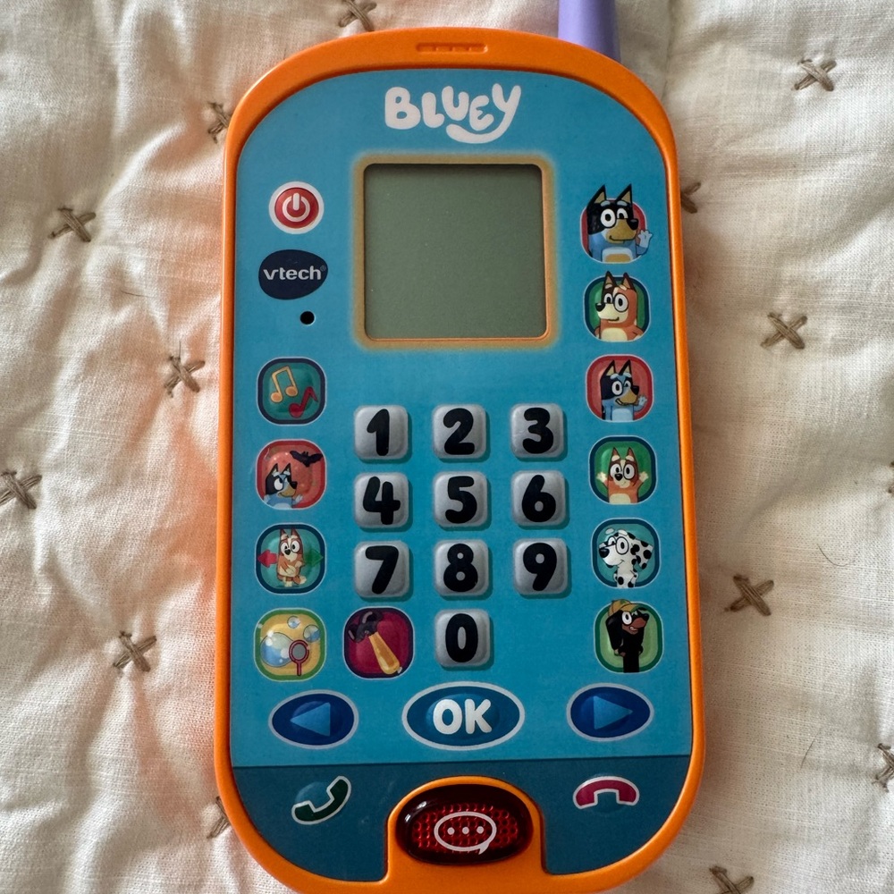 Vtec Bluey Kids Phone - Orange and Blue